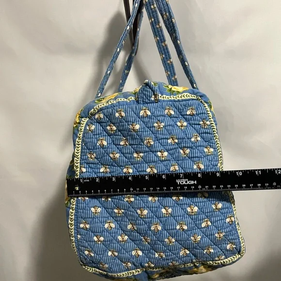 Vintage Vera Bradley Blue Floral Quilted Women's Bag - Picture 12 of 12